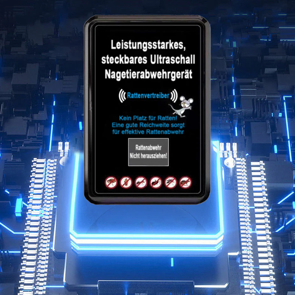 Leistungsstarkes Plug-In-Ultraschall-Nagetierabwehrmittel
