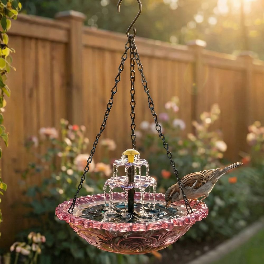 🔥💐 FRÜHLINGSTAG SALE - 50 % RABATT ⚡ ÜBER 50.000 VERKAUFT! 🐦 Solar Hänge-Vogelbad – Brunnen oder Vogelfutterspender