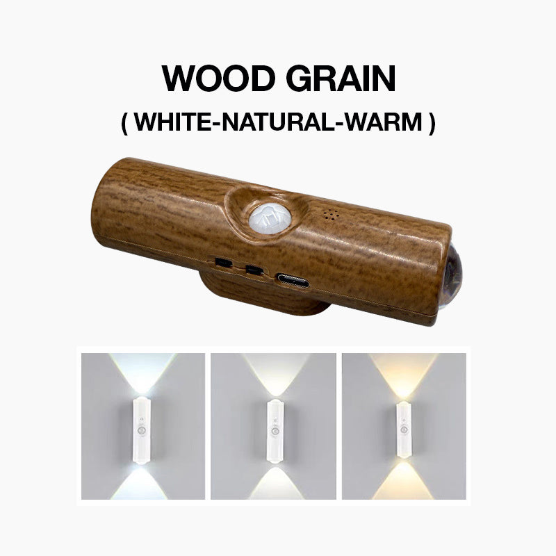 💸 -50% RABATT!!⏰Magnetische RGB-Bewegungsmelder-Nachtleuchte ✨ | Bohrfrei, kabellos, wiederaufladbare LED-Leuchte, ideal für dunkle Treppen, Flure und nächtliche Gänge