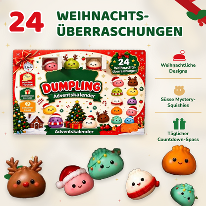Squishy Dumpling Adventskalender 2026|24 einzigartige Knödel-Squishys, tausende Bestellungen weltweit, limitierte Auflage