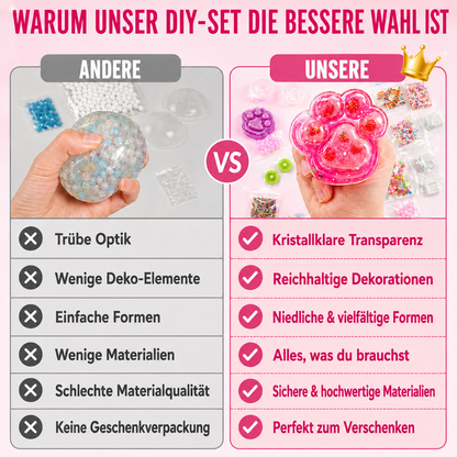 🎁DIY-Bausatz für ein „Fried Ice“-Squishy-Spielzeug mit Katzenkrallen-Motiv für Kinder