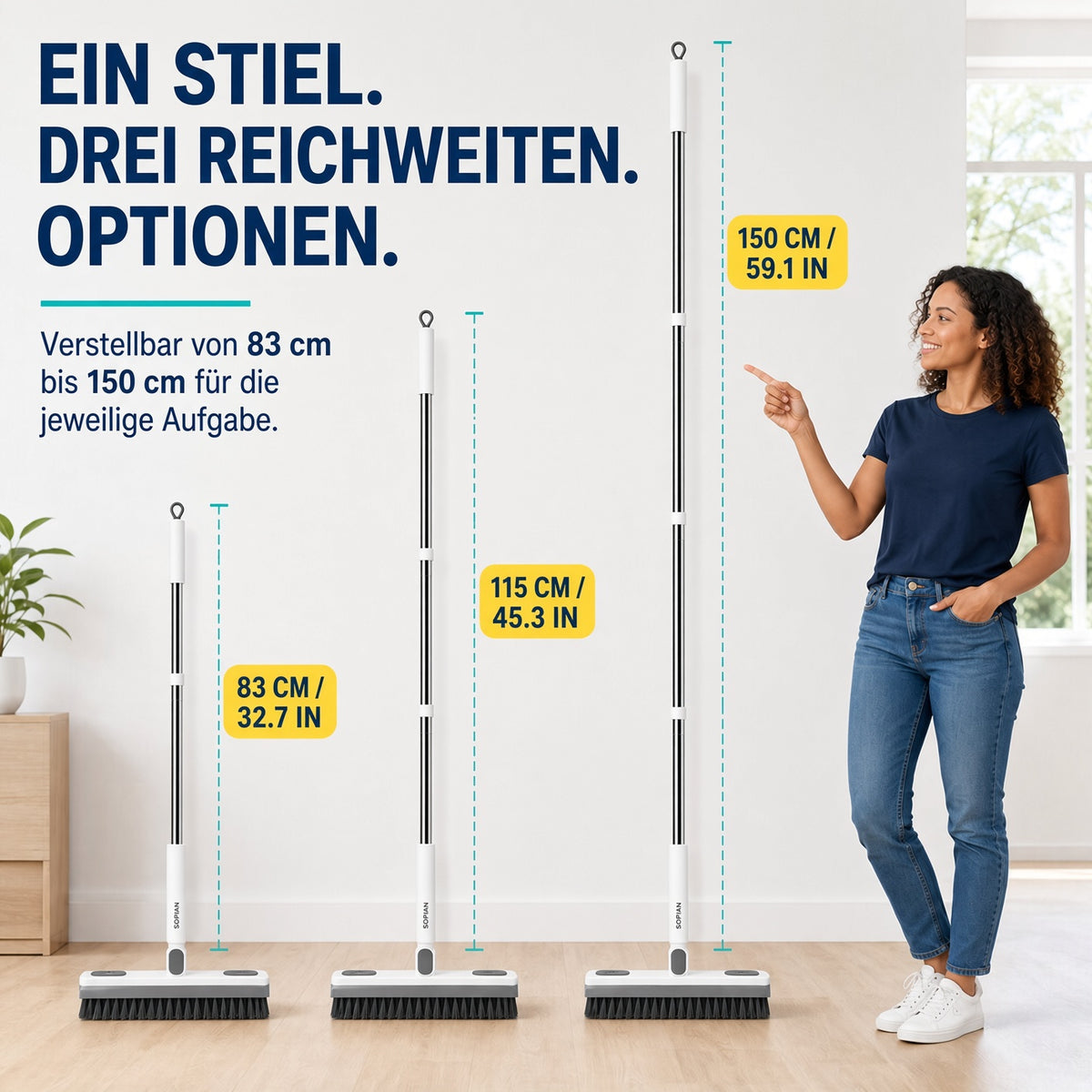 upsell🔥Letzter Tag Sonderangebot🔥180° drehbare Fugenreinigungsbürste – Ausziehbares und verstellbares, freihändiges Reinigungswerkzeug, geeignet für Fenster, Schiebetüren, enge Fugen und die gründliche Reinigung des gesamten Hauses.