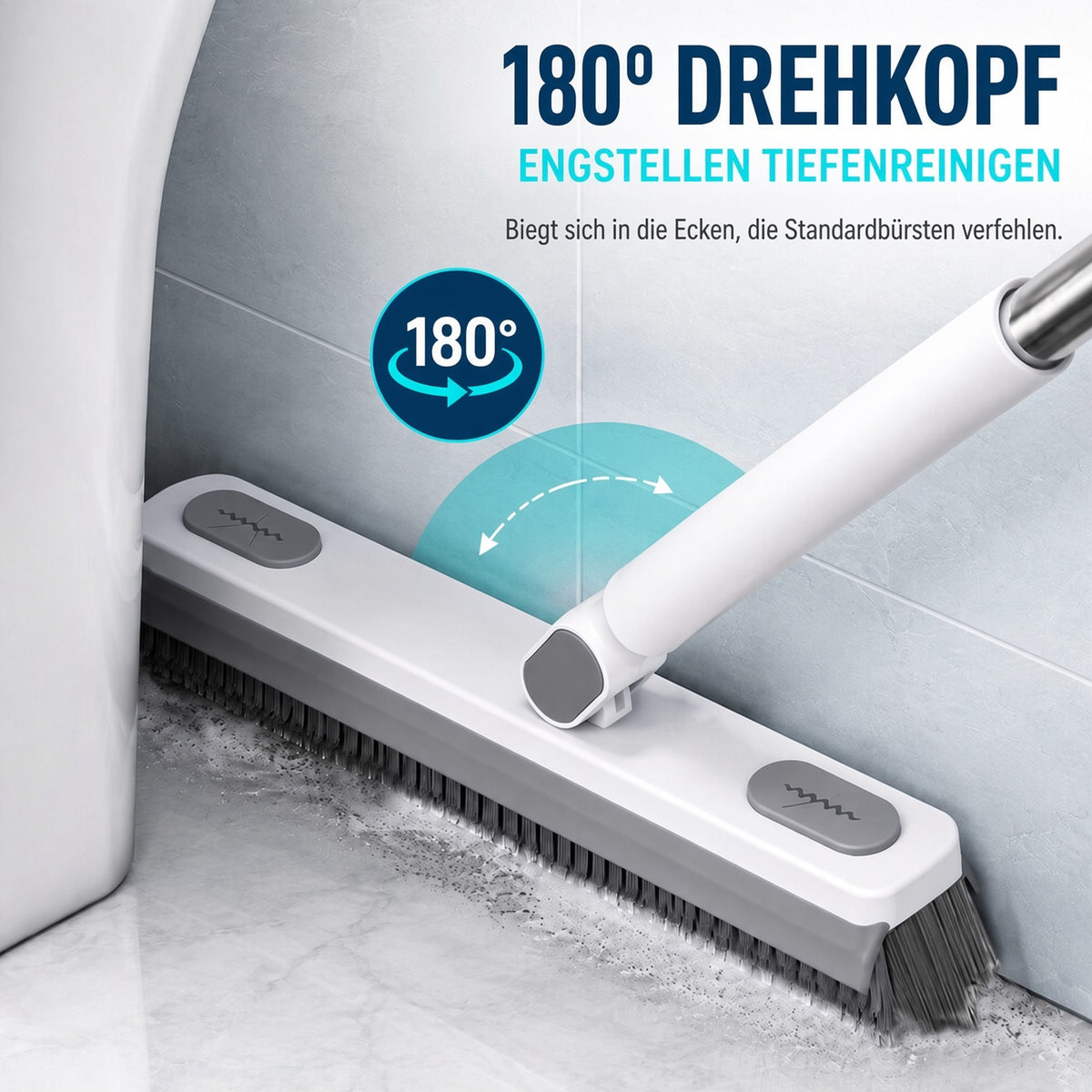 upsell🔥Letzter Tag Sonderangebot🔥180° drehbare Fugenreinigungsbürste – Ausziehbares und verstellbares, freihändiges Reinigungswerkzeug, geeignet für Fenster, Schiebetüren, enge Fugen und die gründliche Reinigung des gesamten Hauses.