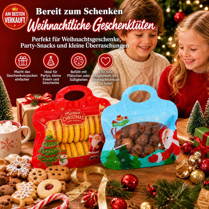 💖 NUR HEUTE: 50 % RABATT! 🎁 Einfach befüllen, einfach verschließen – Weihnachtliche selbstverschließende Geschenktüten mit Weihnachtsmann- & Schneemann-Motiv 🎄 Ideal für Plätzchen, Schokolade & kleine Geschenke 🎅⛄