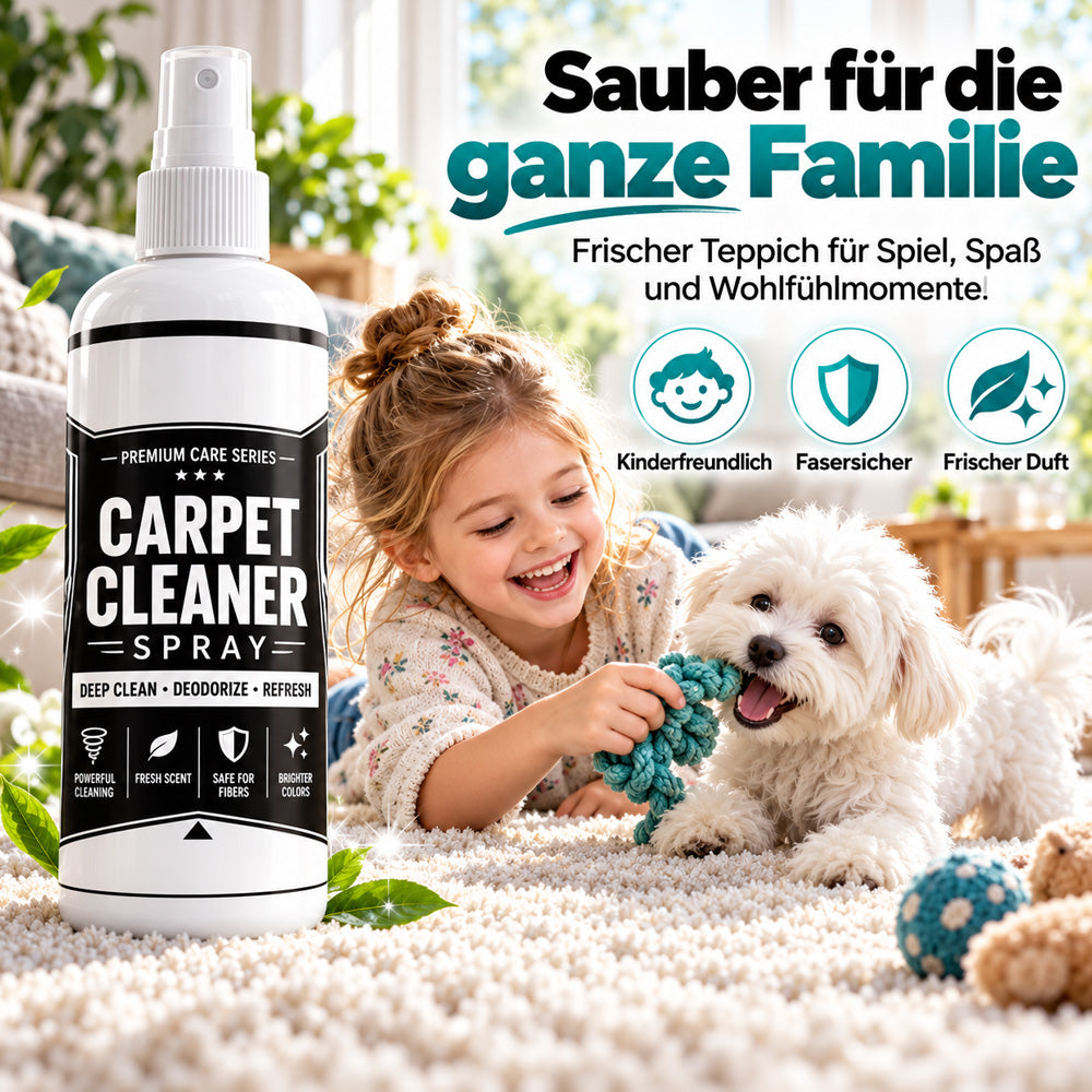 🔥🎁 2+1 GRATIS!!🥳 Tiefenreinigendes Teppichspray – entfernt hartnäckige Flecken und neutralisiert Gerüche sofort!