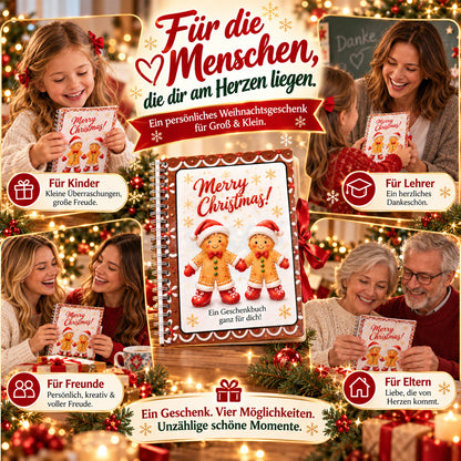 🎁50 % RABATT – Perfekt für Weihnachten! 🎅 🎄 Weihnachts-Geschenkkartenalbum – DIY Spiralalbum für persönliche Geschenke 👍
