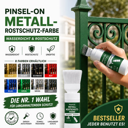 🥳50% RABATT｜Über 50.000 verkauft! Wasserbasierende Metallic-Silberfarbe mit integriertem Pinsel, überdeckt Kratzer und Flecken, frischt Ihr Zuhause auf