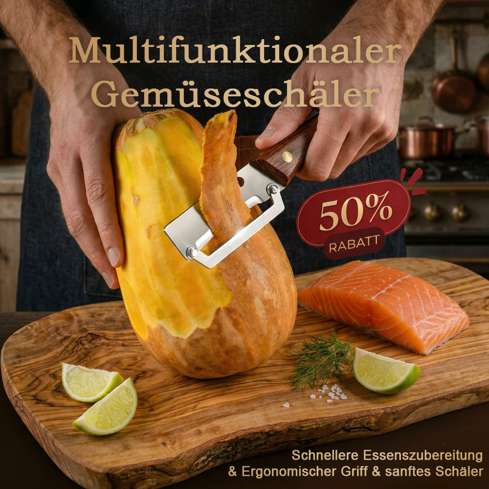 🥕🔥 Multifunktionaler Gemüseschäler für die Küche – Rostfreie Klinge, Ergonomischer Griff & Ideal für Obst & Gemüse ✨