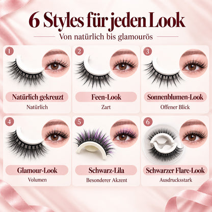 ✨Wiederverwendbare Selbstklebende Wimpern| Wacher Blick in 3 Sekunden👀– Ohne Kleber, Ohne Aufwand!