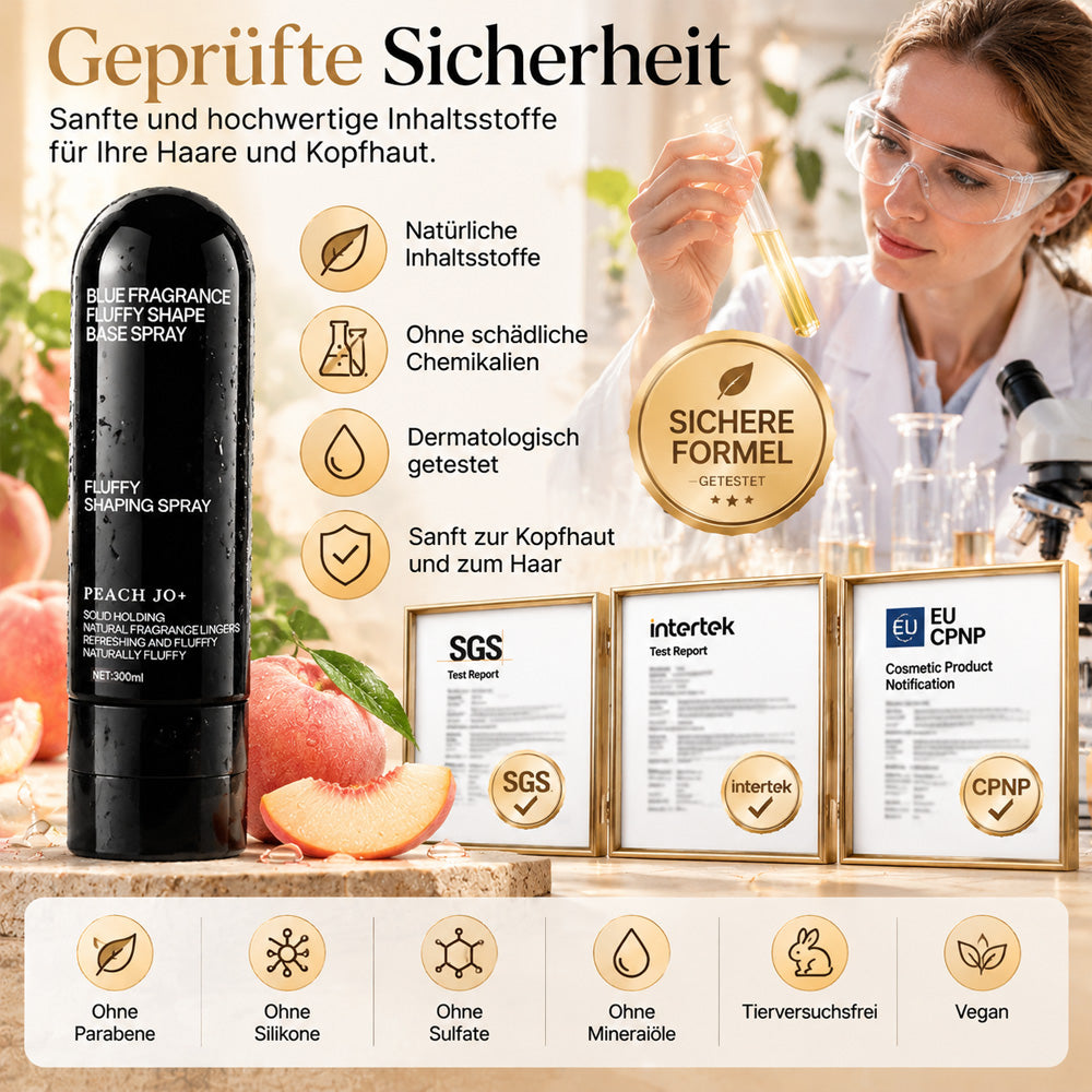 🏆🎁50% RABATT!✨🍑Haar‑Volumen‑Spray mit Pfirsichduft – Fülle & Halt ohne Verkleben – Ideal für feines & glattes Haar 💨