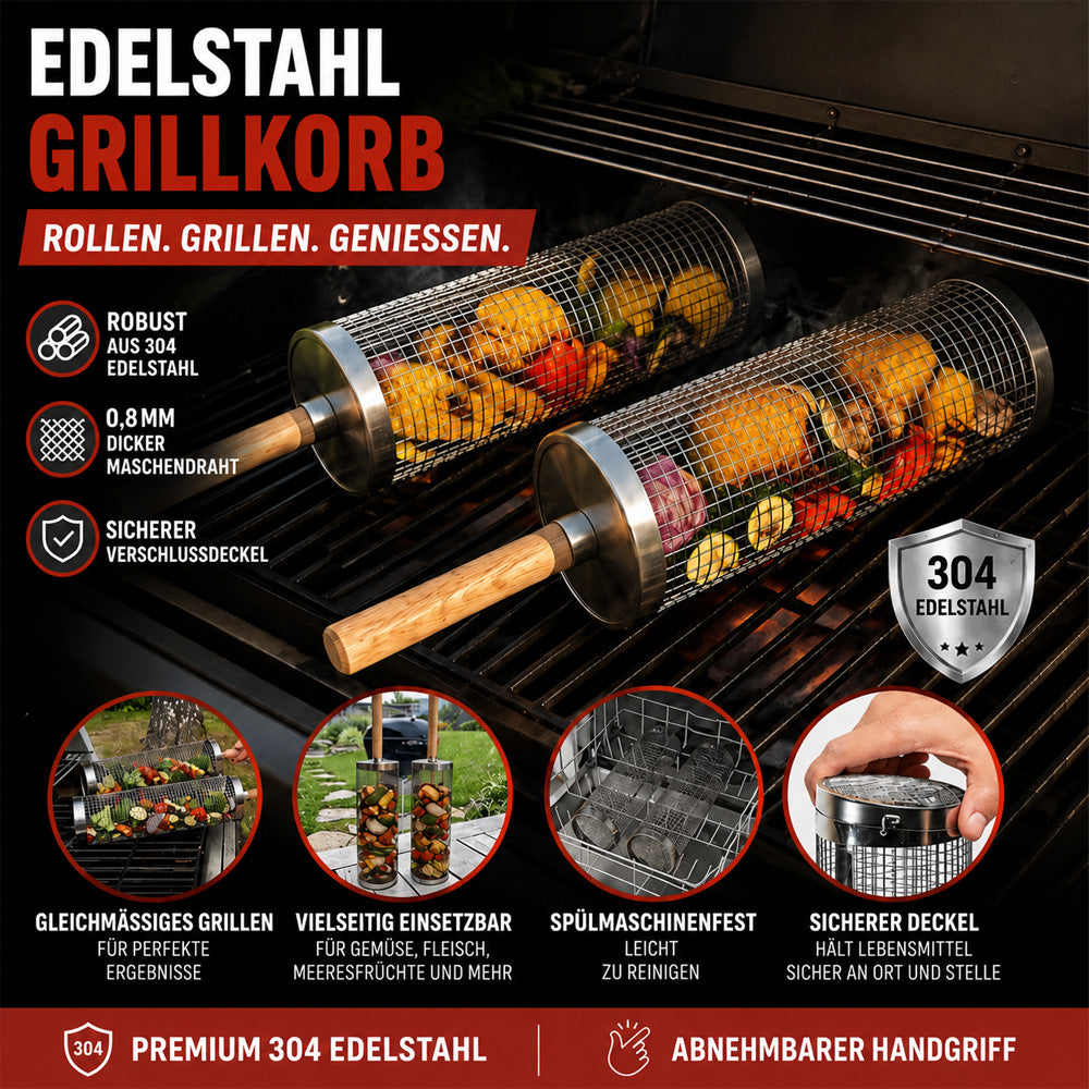 🔥Rollende Grillmand 🔥