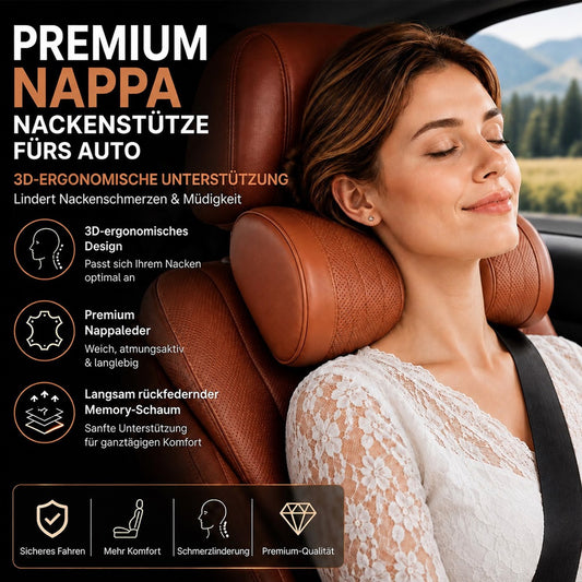 Universelles Nackenkissen aus Memory-Schaum für die Kopfstütze im Auto