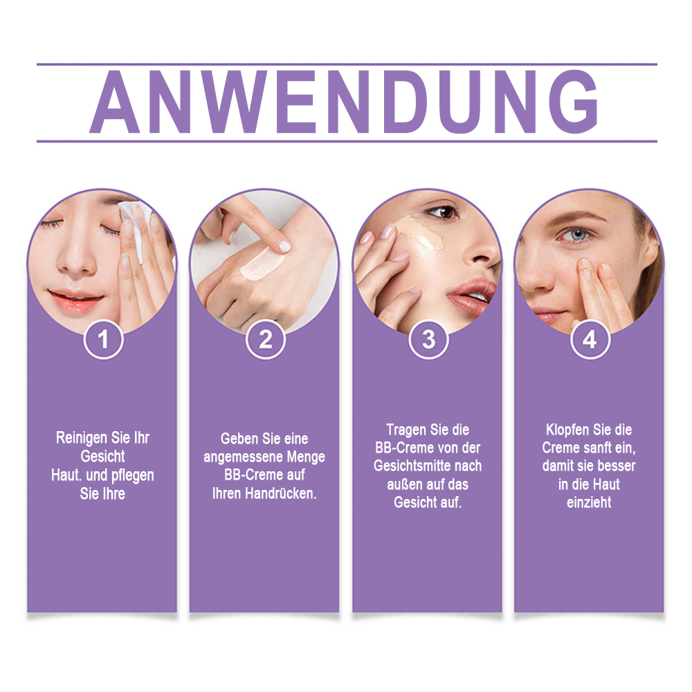 🔥Letzter Tag – 2 zum Preis von 1✨Feuchtigkeitsspendende, leichte BB-Creme