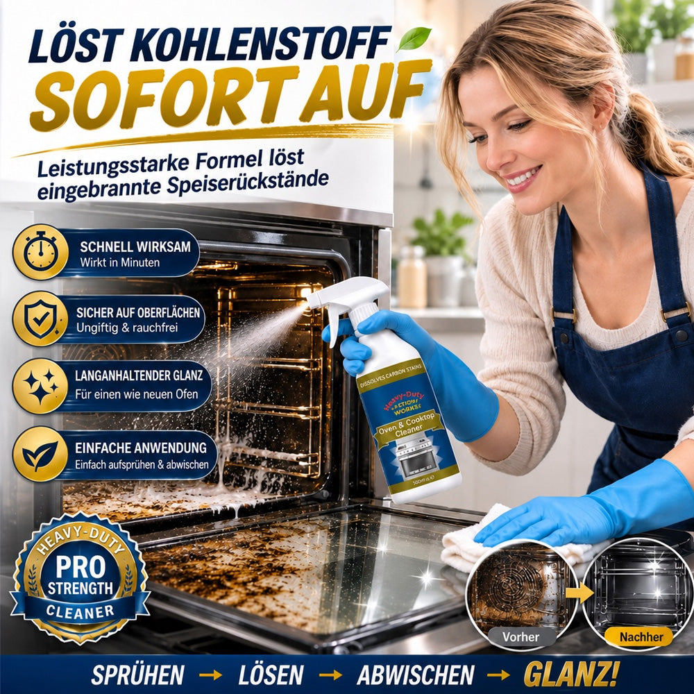 💥Sofortige Reinigung 🌻Hochwirksames Reinigungsspray für Backofen und Kochfeld🔥