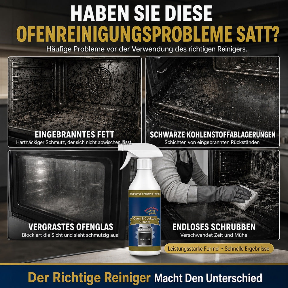 💥Sofortige Reinigung 🌻Hochwirksames Reinigungsspray für Backofen und Kochfeld🔥
