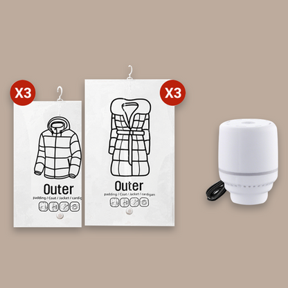 upsell💘 Valentinstagsangebot: 50% Rabatt! ✨Hängende Vakuum-Aufbewahrungsbeutel mit Elektropumpe – Sparen Sie 75 % mehr Platz & Zeit!