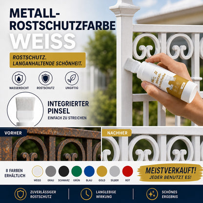 🥳50% RABATT｜Über 50.000 verkauft! Wasserbasierende Metallic-Silberfarbe mit integriertem Pinsel, überdeckt Kratzer und Flecken, frischt Ihr Zuhause auf