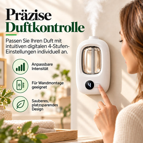 📢📢50 % RABATT! ⏰🎶Kabelloser Aroma-Diffusor mit Sandelholzduft – 4 Timer, leiser Betrieb & elegantes Dufterlebnis🌿💡