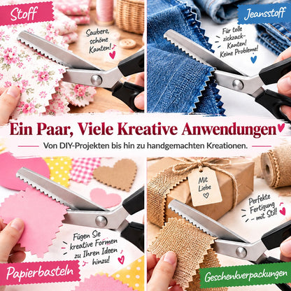 ✂️ 2er Set Stoffscheren für kreative Kleidung – Fransen entfernen, Kanten veredeln & alte Kleidung neu gestalten
