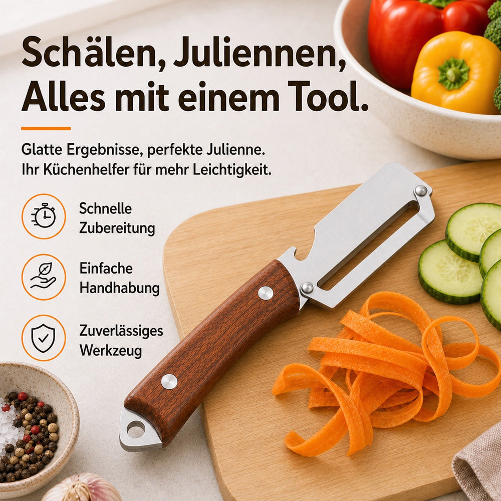🔪🥬1 KAUFEN – 1 GRATIS ERHALTEN: Multifunktionaler Sparschäler 🥔🥕 🔥