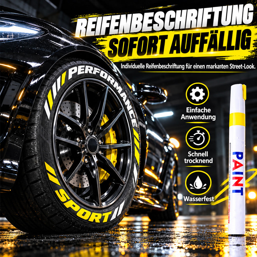 🌈Reifen-Schriftzug-Marker | Verleihe deinen Rädern einen individuellen Look✨