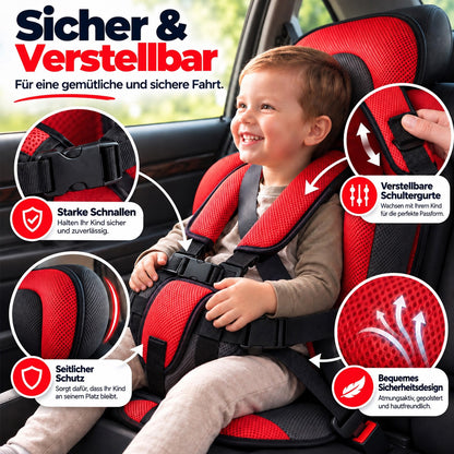 🧒 50% OFF NOW! 🚗 Foldable Child Car Safety Seat – Lightweight, Portable & Fits 0-12 Years – For Cars, Planes & Trains 🛡️