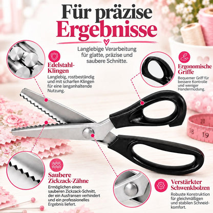 ✂️ 2er Set Stoffscheren für kreative Kleidung – Fransen entfernen, Kanten veredeln & alte Kleidung neu gestalten