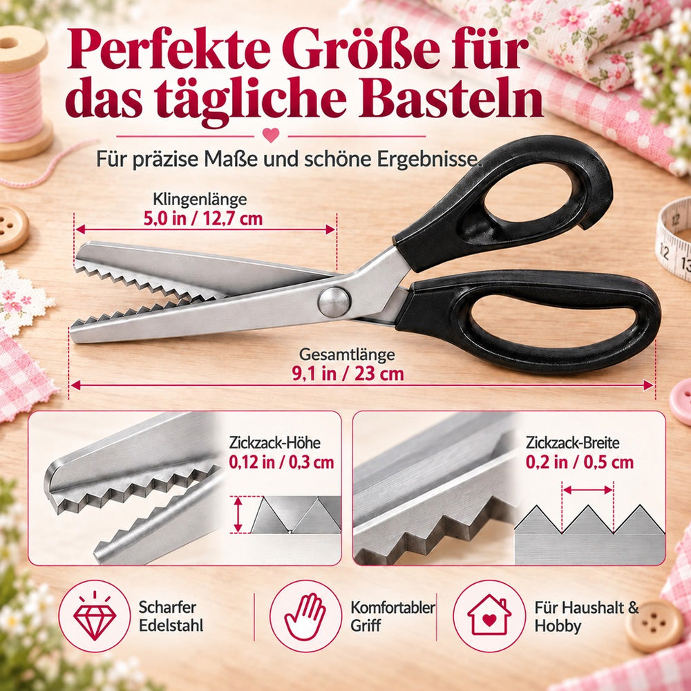 ✂️ 2er Set Stoffscheren für kreative Kleidung – Fransen entfernen, Kanten veredeln & alte Kleidung neu gestalten