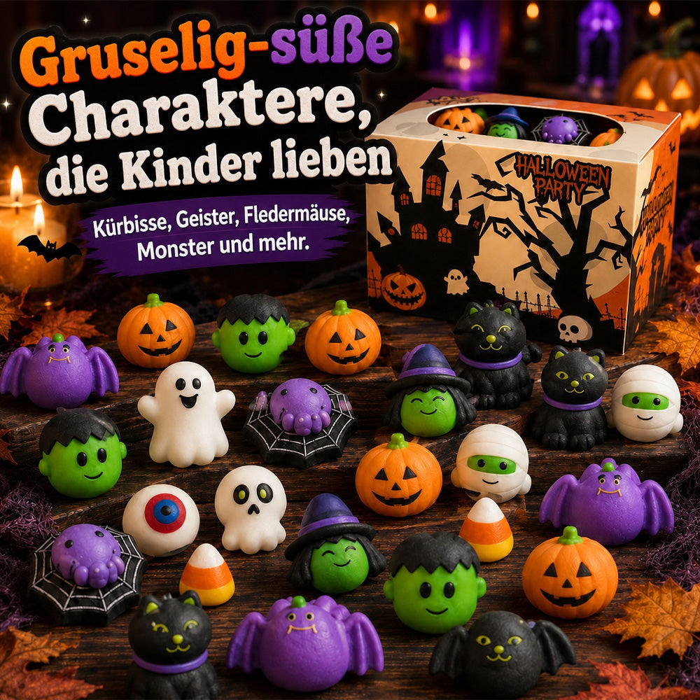 🎃👻Halloween Squishy Set – Kleine Überraschungen für die ganze Party