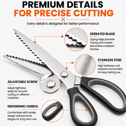 ✂️ 2er Set Stoffscheren für kreative Kleidung – Fransen entfernen, Kanten veredeln & alte Kleidung neu gestalten