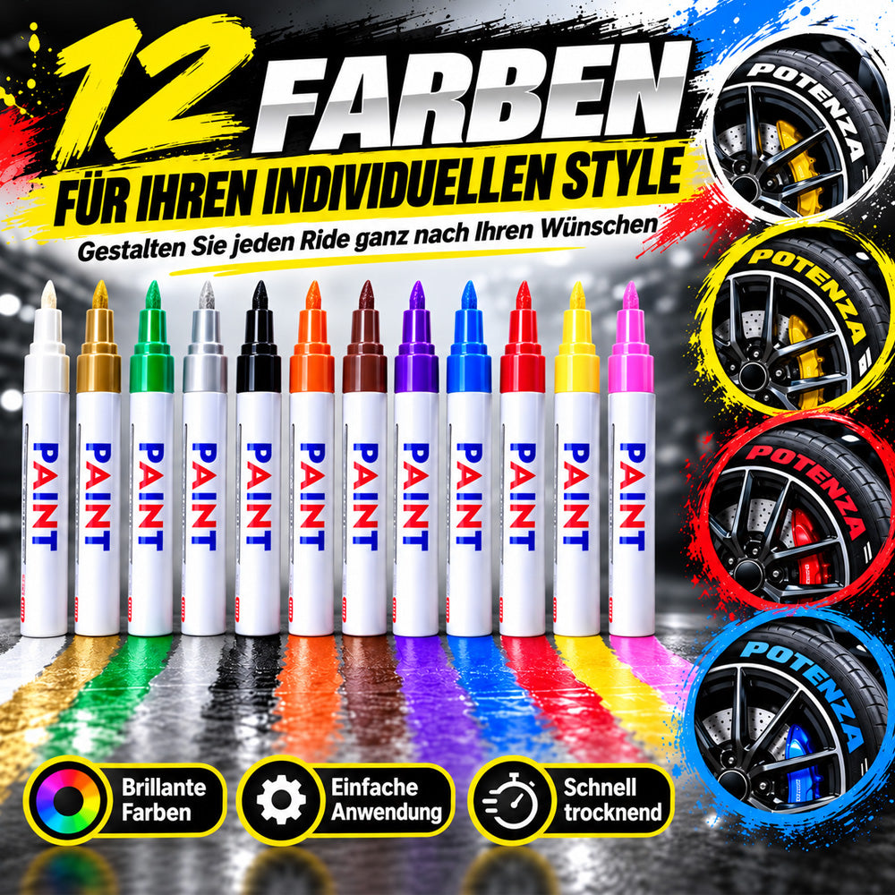 🌈Reifen-Schriftzug-Marker | Verleihe deinen Rädern einen individuellen Look✨