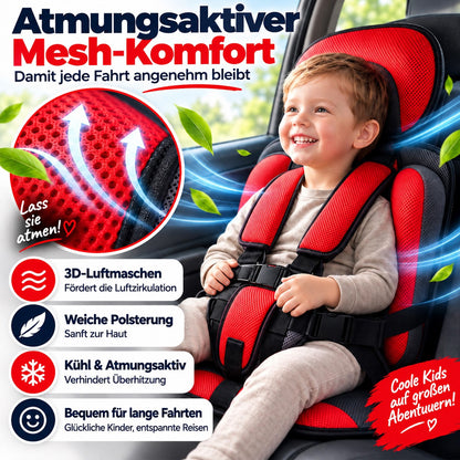 🧒 50% OFF NOW! 🚗 Foldable Child Car Safety Seat – Lightweight, Portable & Fits 0-12 Years – For Cars, Planes & Trains 🛡️