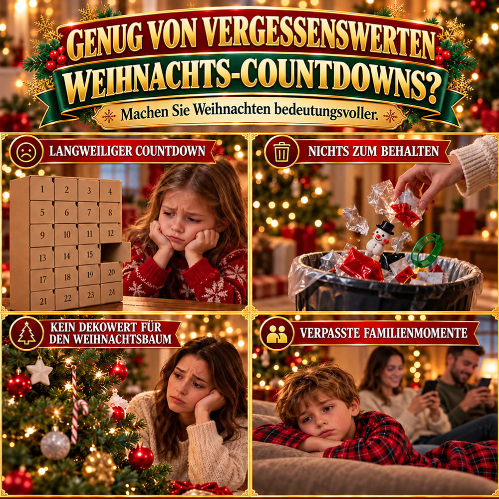 upsell⏳ Nur heute 49 % sparen – 🎄 12-Tage-Mini-Weihnachts-Bauset zum Selberbauen | 12 einzigartige, festliche Bausets mit Aufhängeschlaufen – perfekt zum Schmücken von Weihnachtsbäumen, Kränzen und festlichen Dekorationen 🧱