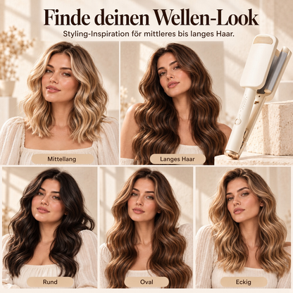✨50% RABATT 🌊 32-mm-Welleneisen – Weiche Wellen, voller Glamour! 🌊 4 Temperaturstufen, in ca. 10 Sekunden einsatzbereit, mit Ionen-Technologie