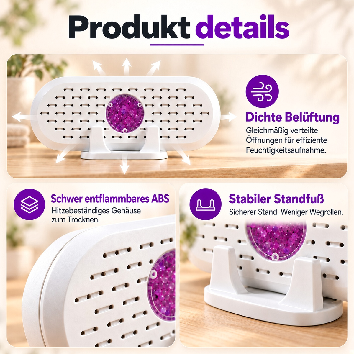🔥 50% Rabatt  ⏰ Wiederverwendbarer Luftentfeuchter – Tragbarer Feuchtigkeitsabsorber für Zuhause, Kleiderschrank & Badezimmer
