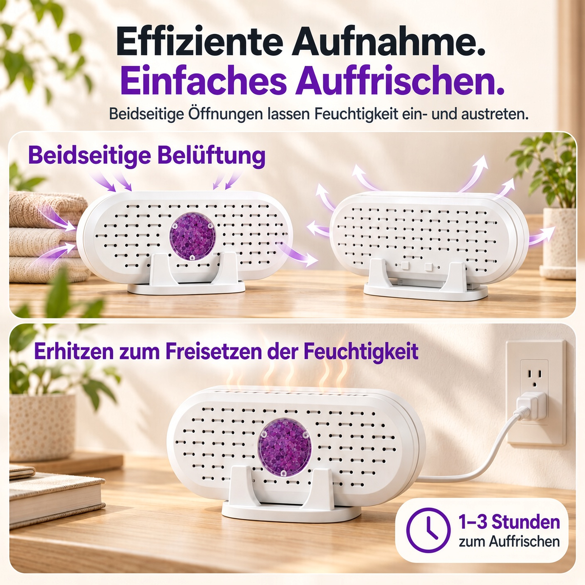🔥 50% Rabatt  ⏰ Wiederverwendbarer Luftentfeuchter – Tragbarer Feuchtigkeitsabsorber für Zuhause, Kleiderschrank & Badezimmer