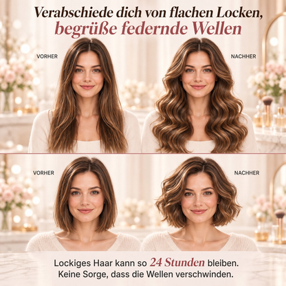 ✨ 💈 50 % RABATT! LIMITIERTES ANGEBOT 💐 Wellen-Lockenstab – Müheloses Styling durch Einklemmen und Halten, spart Zeit bei Ihrem täglichen Styling