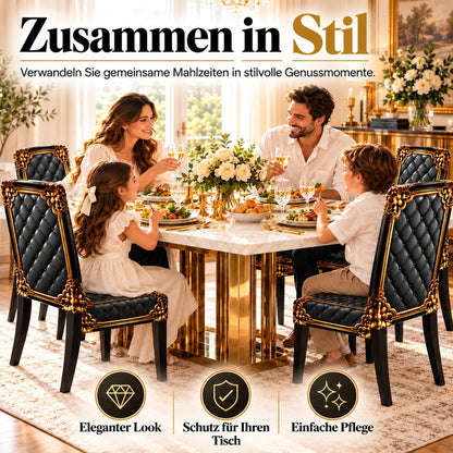 🌸 50 % Rabatt! Elegante Barock-Stuhlhusse – Elastischer Stretch-Bezug für Esszimmerstühle, Edles Design für stilvolle Hochzeiten & Zuhause