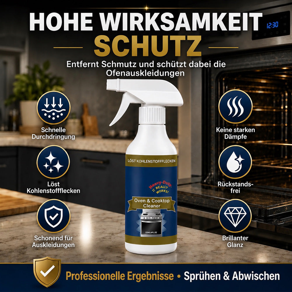 💥Sofortige Reinigung 🌻Hochwirksames Reinigungsspray für Backofen und Kochfeld🔥