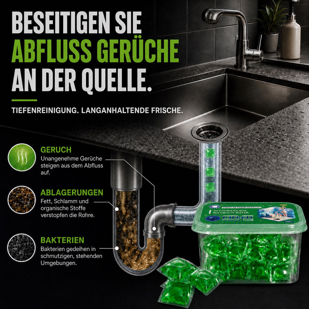🏠💧 48 % Rabatt! Abfluss‑Deodorant‑Tabs – Bio‑Enzym‑Formel neutralisiert Gerüche direkt an der Quelle. Sofortiger Frischeduft, ohne aggressive Chemikalien. Verabschieden Sie sich von unangenehmen Gerüchen. 🚰✅