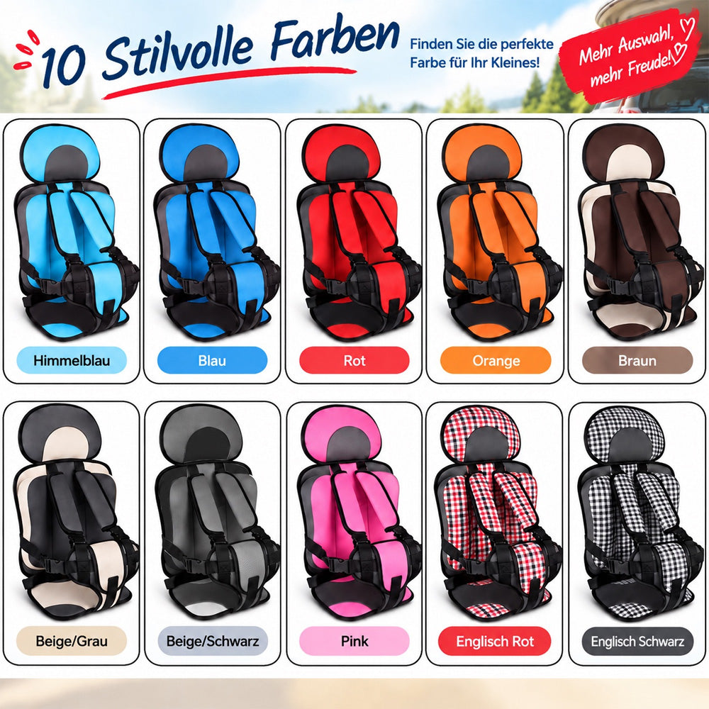 🧒 50% OFF NOW! 🚗 Foldable Child Car Safety Seat – Lightweight, Portable & Fits 0-12 Years – For Cars, Planes & Trains 🛡️