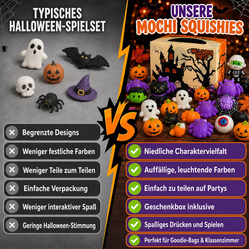 🎃👻Halloween Squishy Set – Kleine Überraschungen für die ganze Party