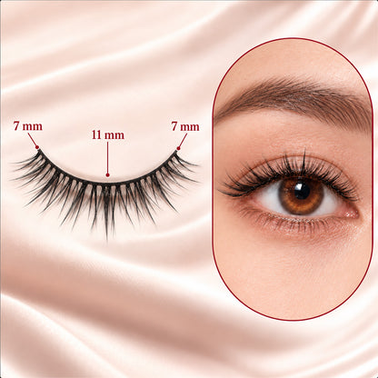 🌺Selbstklebende falsche Wimpern – Kein Kleber, 3-Sekunden-Anwendung, Natürlich & Wiederverwendbar