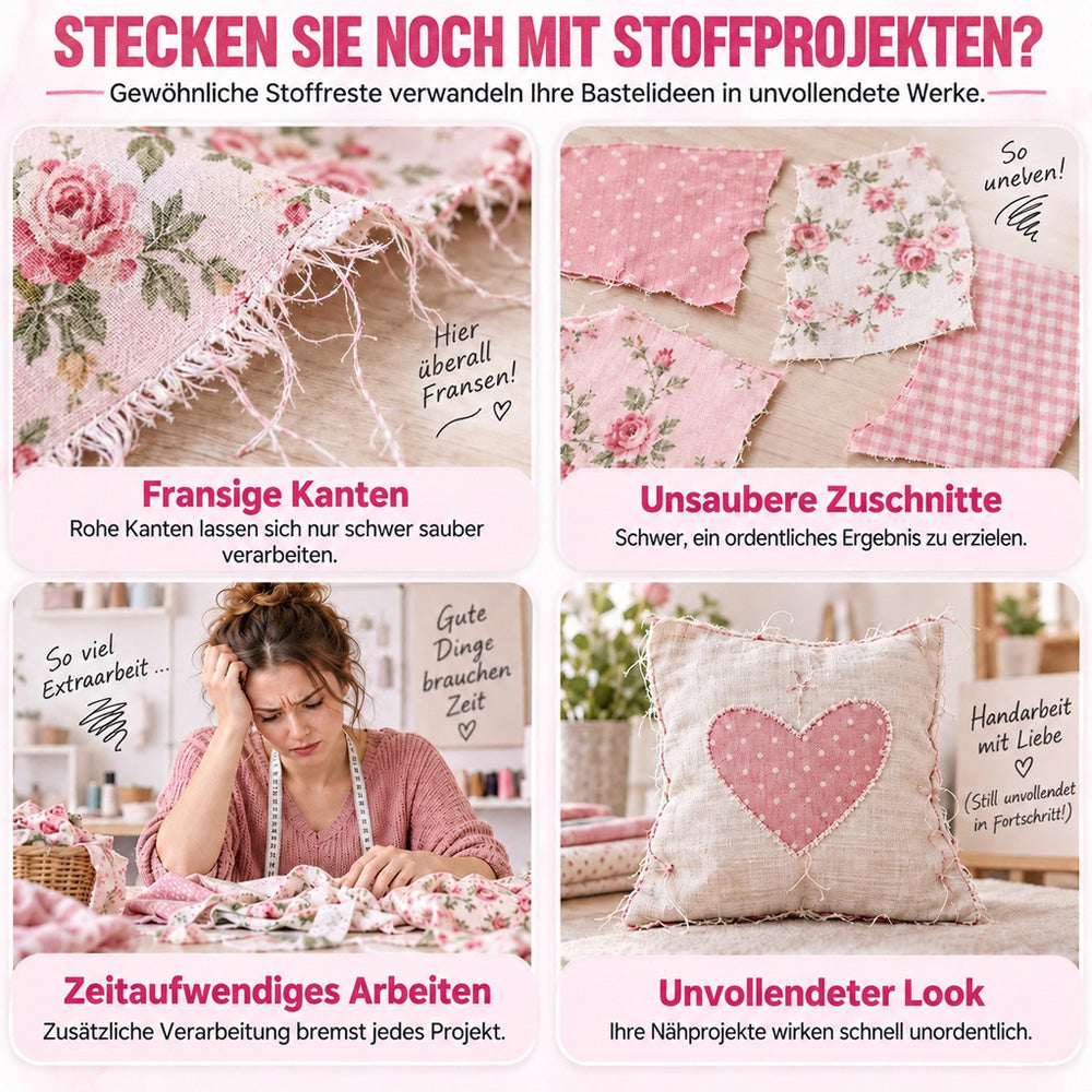 ✂️ 2er Set Stoffscheren für kreative Kleidung – Fransen entfernen, Kanten veredeln & alte Kleidung neu gestalten