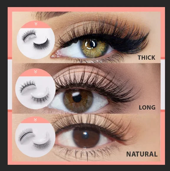 ✨Wiederverwendbare Selbstklebende Wimpern| Wacher Blick in 3 Sekunden👀– Ohne Kleber, Ohne Aufwand!