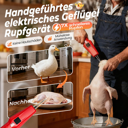 🦆🔥2026 SCHNÄPPCHEN 🔥🐓Elektrische Geflügelrupfmaschine – Einfaches Rupfen, spart Zeit und Mühe!