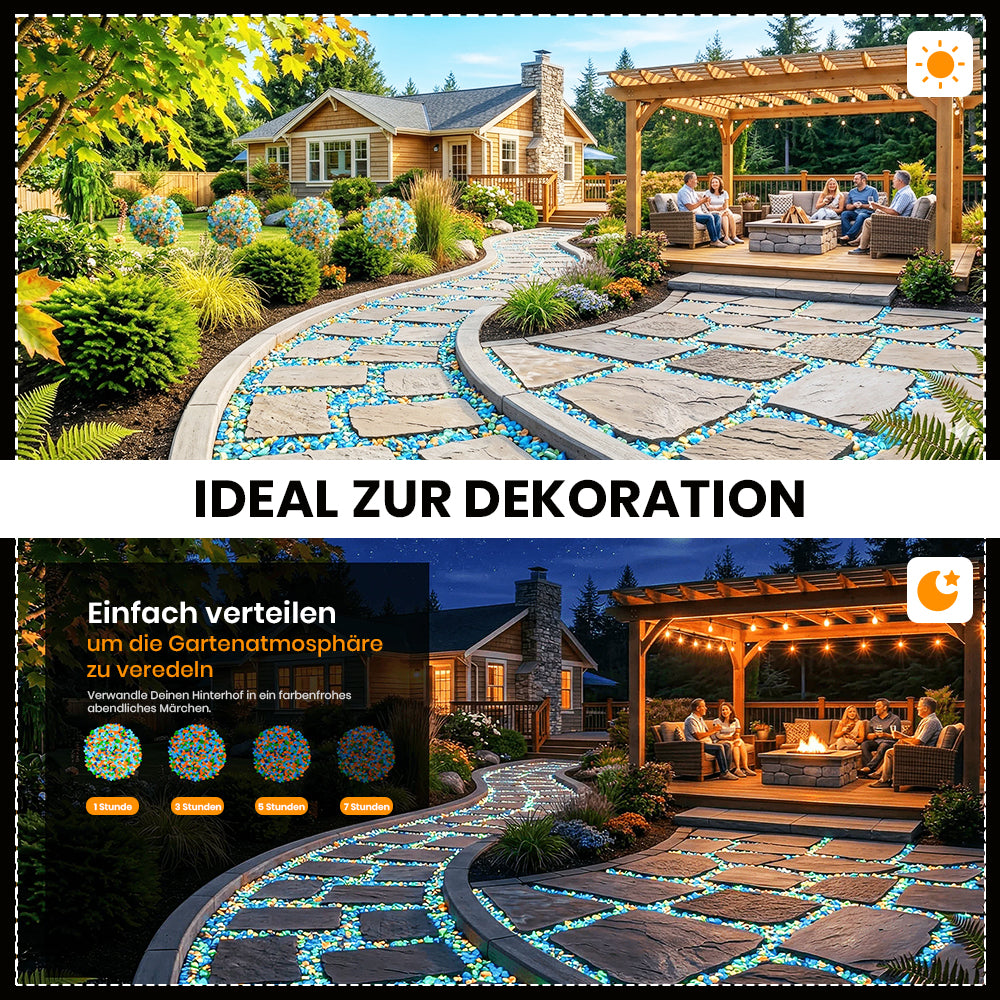 🔥1000 kaufen, 1000 gratis dazu🔥Leuchtende Steine für Garten- und Wohnkultur