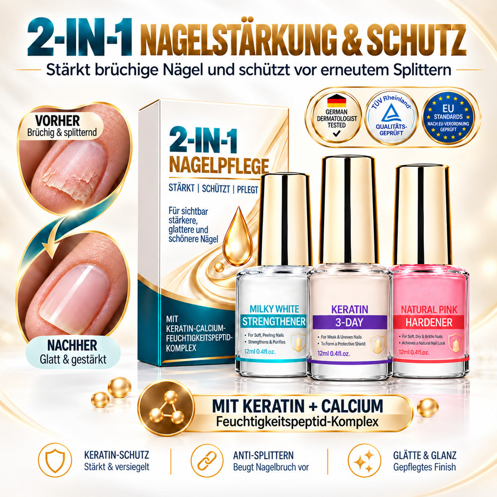 💜💅 Fliederfarbener Glanz-Nagelhärter | Leichtes Serum spendet Feuchtigkeit, stärkt die Nagelplatte & reduziert das Risiko von Nagelschäden
