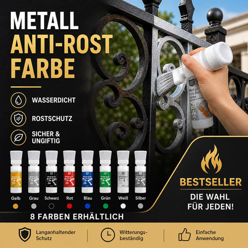 🥳50% RABATT｜Über 50.000 verkauft! Wasserbasierende Metallic-Silberfarbe mit integriertem Pinsel, überdeckt Kratzer und Flecken, frischt Ihr Zuhause auf