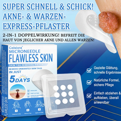 80%OFF 📌 Celsiora® 2-in-1 Mikronadel- & Hydrokolloid-Pflaster | Entferner für erhabene Muttermale, Akne, flache Warzen & Hautanhängsel | Verbessert Falten, Narben & Hautunreinheiten | Unsichtbare Stern-Pickelpflaster für Gesicht & Körper (Copy)